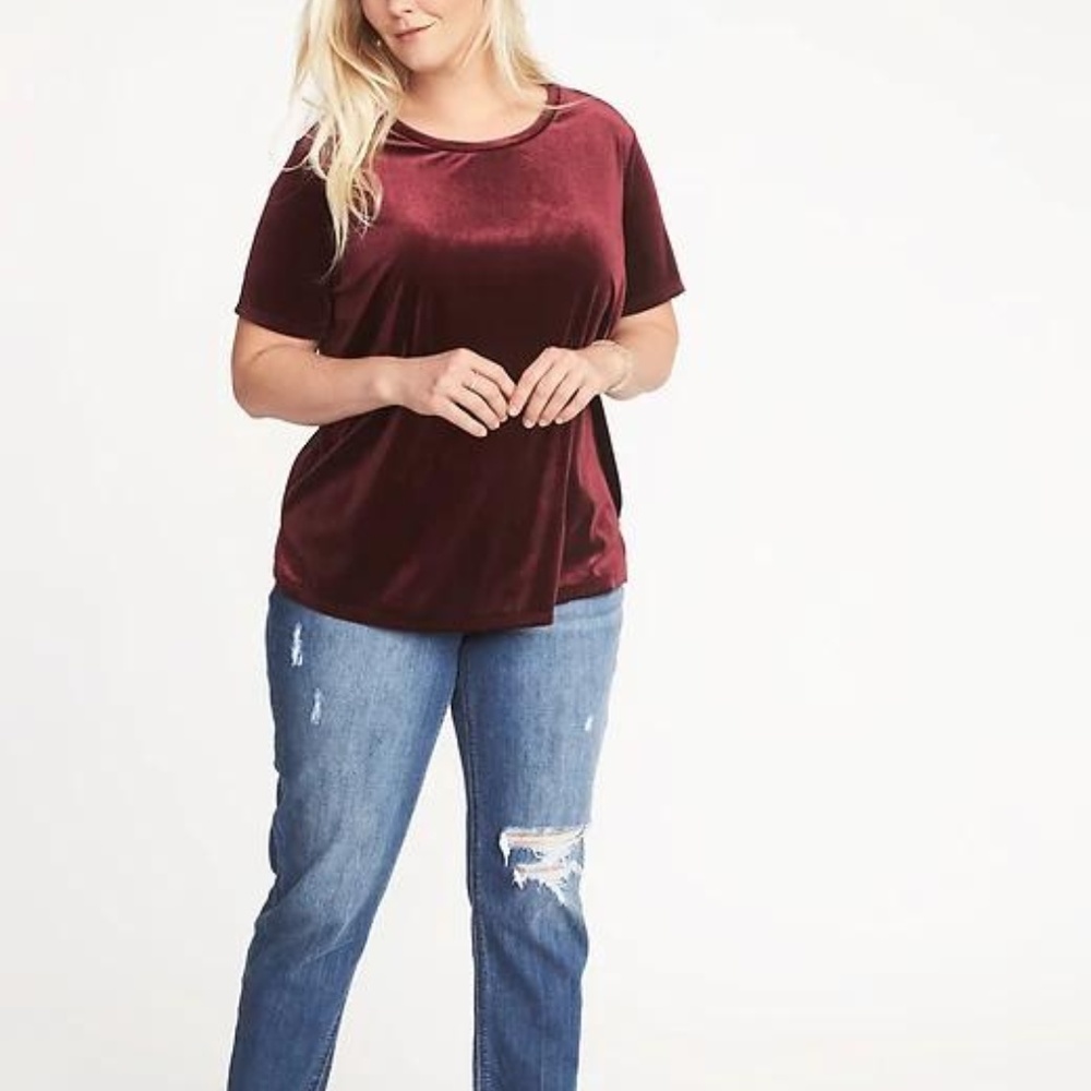 Old Navy Plus-Size Velvet Top New - Picture 4 of 5